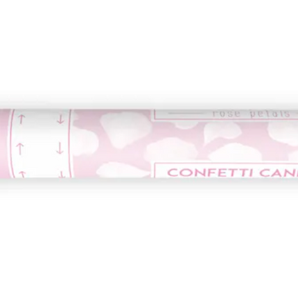 Tuba z płatkami róż biały 40cm - tuba strzelająca