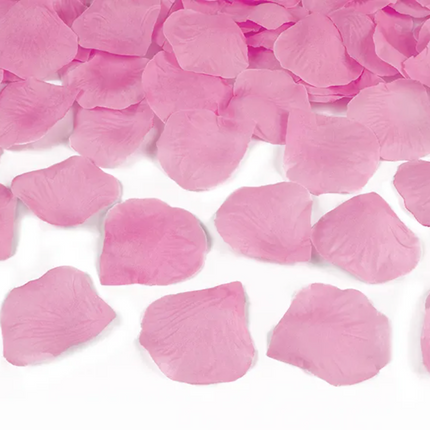 Tuba z płatkami róż różowy 60cm - tuba strzelająca