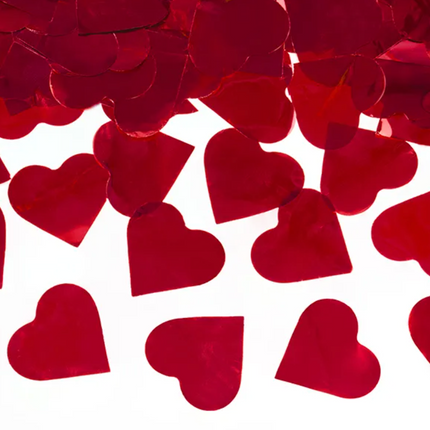 Tuba z sercami czerwony 40cm - tuba strzelająca