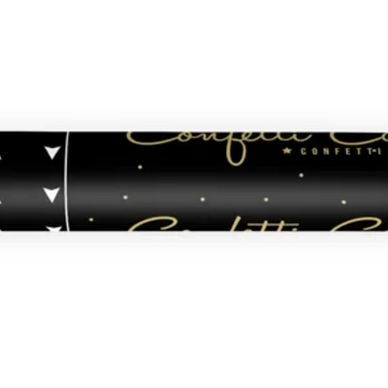 Tuba z serpentynami złoty 40cm - tuba strzelająca