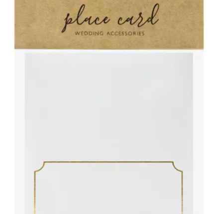 Winietki na stół - Ramka złoty 9,5x5,5cm - winietki na stół