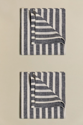 Zestaw 2 bawełnianych serwetek Otorvi Niebieski Szary - Yooglo