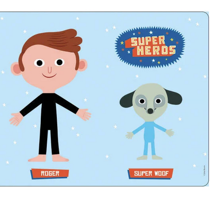 Zestaw 200 naklejek Super bohaterowie z planszami - Yooglo