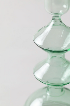 Zestaw 3 szklanych świeczników Nalyna - różne kolory - Yooglo