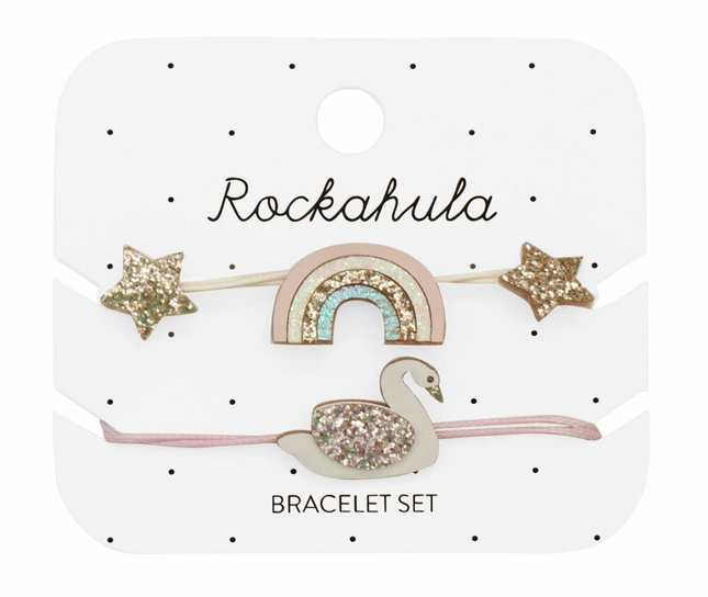 Zestaw bransoletek Enchanted Rainbow & Swan - Yooglo