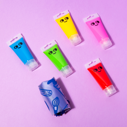 ZESTAW DO MALOWANIA PALCAMI Z FARTUSZKIEM - Yooglo