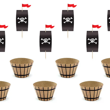 Zestaw do muffinek Piraci - zestaw na muffinki