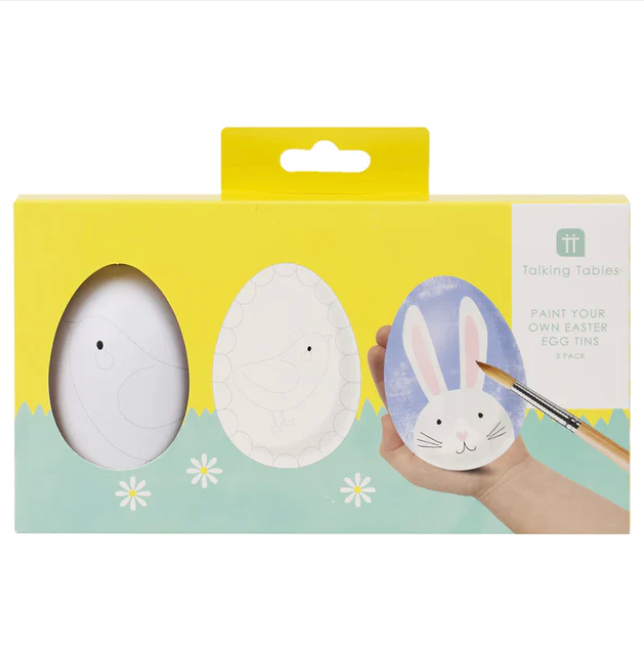 Zestaw kreatywny Spring Bunny – pomaluj własne pisanki w puszkach 2 szt - Yooglo