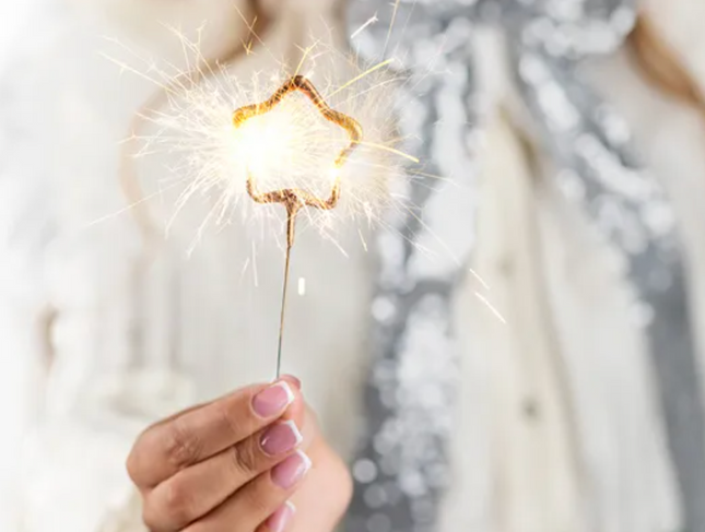 Zimne ognie Gwiazdki, złoty, 16.5cm (1 op. / 2 szt.) - Yooglo